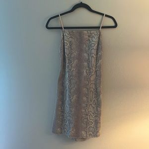 Snake skin dress